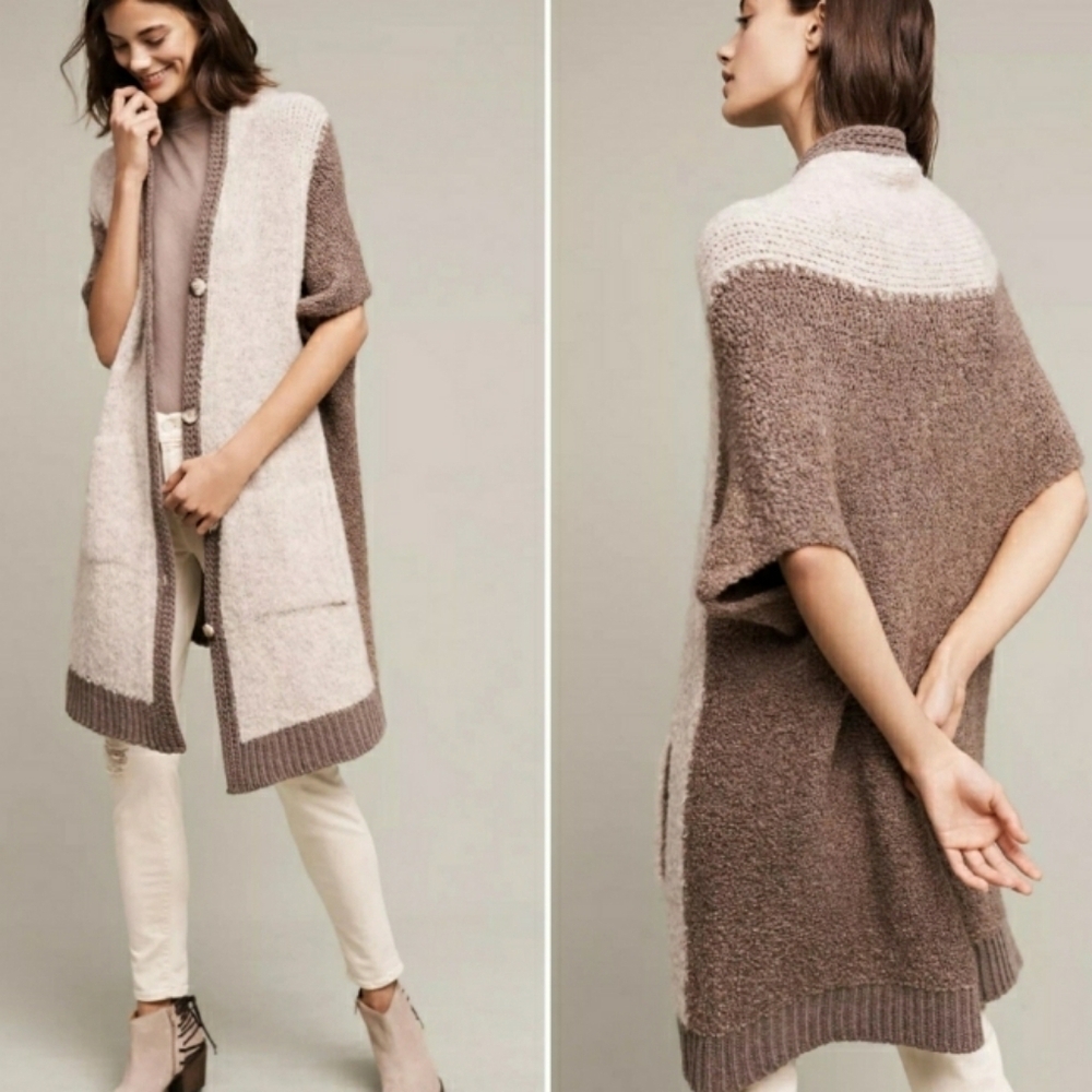 Anthropologie Sleeping on Snow Mohair Wool Cardigan